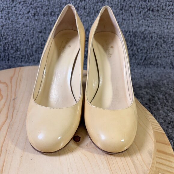Kate Spade Shoes Karolina Nude Heels Womens Size 7 Pump Stiletto Made in Italy - Picture 2 of 9